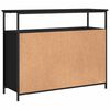 vidaXL Credenza Nera 100x35x80 cm in Legno Multistrato