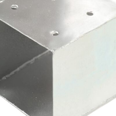 vidaXL Connettore per Pali a Forma di T in Metallo Zincato 71x71 mm