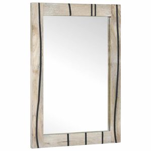 vidaXL Specchio da bagno Bianco 50 x 2,5 x 70 cm Rettangolare