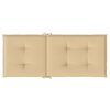 vidaXL Cuscini Sedia Schiena Alta 6 Beige Mélange 120x50x4 Tessuto