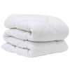 vidaXL Trapunte & Duvet Bianco 155 x 220 cm Microfibra