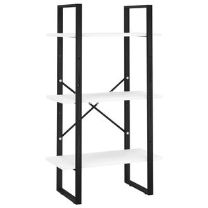 vidaXL Scaffale Portaoggetti Bianco 60x30x105 cm Legno Multistrato