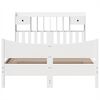 vidaXL Letto senza Materasso Bianco 140x190 cm Legno Massello di Pino