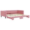 vidaXL Divano Letto con Letto Estraibile Rosa 100x200 cm in Velluto