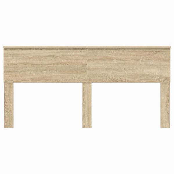 vidaXL Testiera Rovere Sonoma 180 cm Legno multistrato