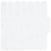 vidaXL Piastrella Piuma 50 pcs Bianco 30 x 30 cm Poliuretano e PET