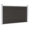 vidaXL Pannello di Recinzione in WPC 180x105 cm Nero
