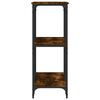 vidaXL Tavolino Consolle Rovere Fumo 102x35x90 cm in Legno Multistrato