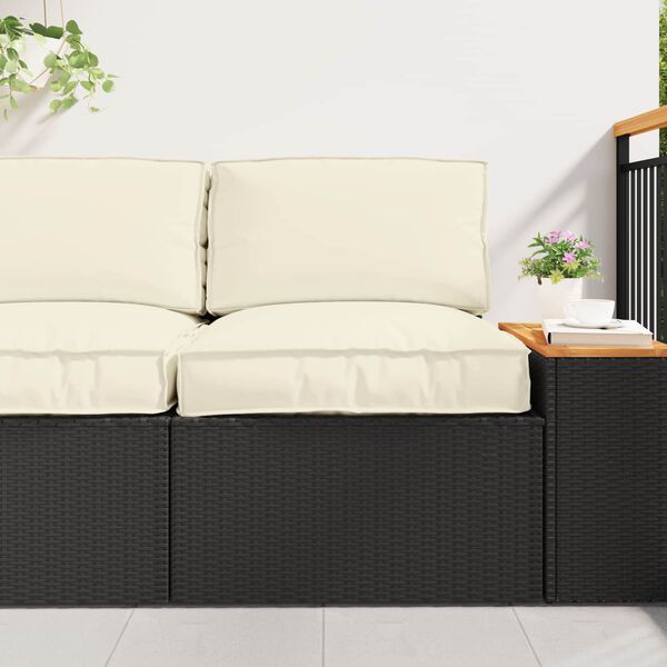 vidaXL Set di Cuscini per Pallet 2 pcs Crema Tessuto Oxford