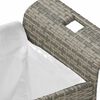 vidaXL Panca da Giardino con Cuscino Grigio 116x46x57 cm in Polyrattan