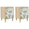 vidaXL Armadio da Notte GOTHA 2 pz Rovere Sonoma 36 x 33 x 50 cm
