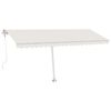 vidaXL Tenda da Sole Automatica Autoportante 500x350 cm Crema