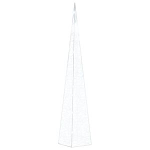 vidaXL Cono di Luce LED Acrilico Decorativo Bianco Freddo 90 cm