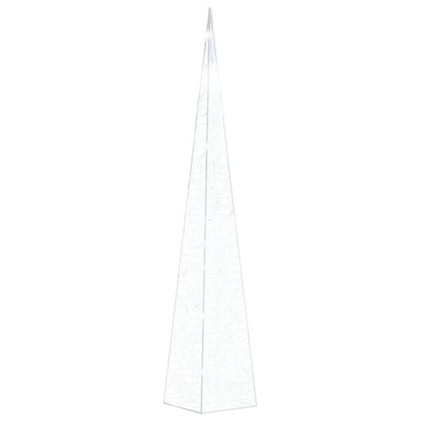 vidaXL Cono di Luce LED Acrilico Decorativo Bianco Freddo 90 cm