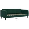 vidaXL Divano Letto Estraibile Materassi Verde Scuro 90x200 Velluto