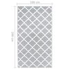 vidaXL Tappeto Lungo in BCF Bianco e Grigio 100x200 cm