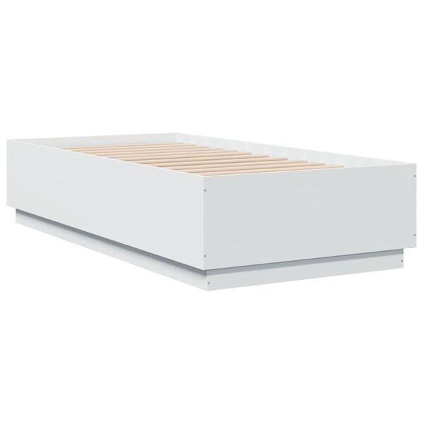 vidaXL Giroletto Bianco 75x190 cm in Legno Multistrato