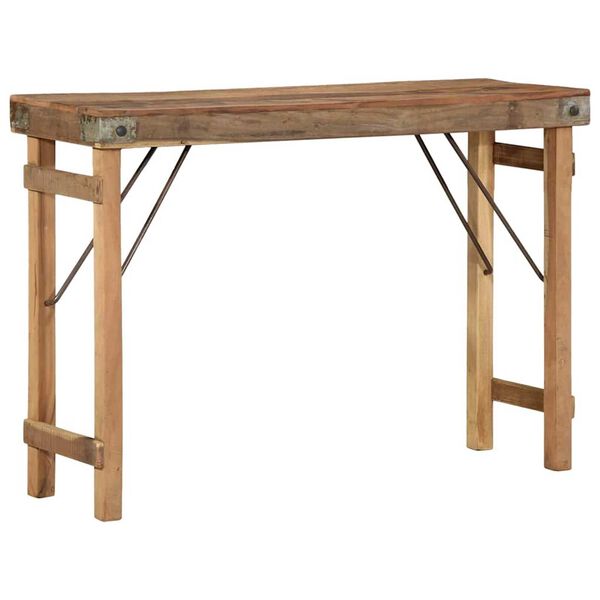 vidaXL Tavolino Marrone 110 x 35 x 76 cm Legno Recuperato Massello