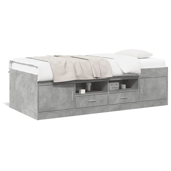 vidaXL Divano Letto con Cassetti senza Materasso 90x190 cm