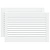vidaXL Porte a persiana con porta 2 pz Bianco 69 x 49,4 cm