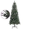 vidaXL Albero di Natale Artificiale con Base Verde 150 cm PVC