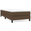 vidaXL Struttura Letto a Rete a Molle Marrone Scuro 100x200 cm Tessuto