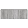 vidaXL Mobili TV a Parete 2pz Grigio Sonoma 60x30x41 cm