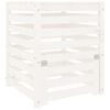 vidaXL Compostiera Bianca 63,5x63,5x77,5 cm in Legno Massello di Pino