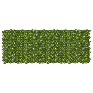 vidaXL Schermo per balcone con foglie Verde e Giallo 200 x 75 cm