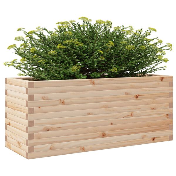 vidaXL Fioriera da Giardino 110x40x46 cm in Legno Massello di Pino