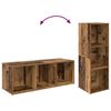 vidaXL Set mobile TV 2 pcs Legno vecchio 37 x 35 x 107cm