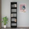 vidaXL Libreria/Divisorio Nero 40x35x167 cm in Legno Massello di Pino