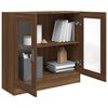 vidaXL Mobile Vetrina Rovere Marrone 82,5x30,5x80 cm Legno Multistrato