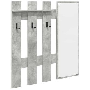 vidaXL Appendiabiti a muro A parete Grigio cemento 100 x 10 x 100 cm
