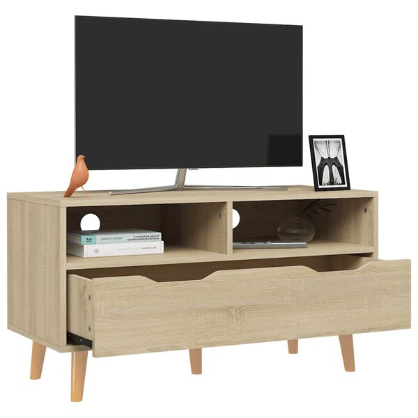 vidaXL Mobile Porta TV Rovere Sonoma 90x40x48,5 cm Legno Multistrato