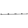 vidaXL Kit di Binari per Porte Scorrevoli 366 cm Acciaio Nero