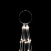 vidaXL Albero di Natale Pennone Bianco Freddo 732 LED 500 cm