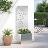 vidaXL Schermo per privacy in giardino Argento 50 x 32 x 150 cm
