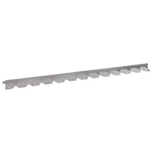 vidaXL Bordura per Prato 10 pz 102 x 4 x 4 cm Acciaio Argento