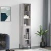 vidaXL Credenza Grigio Sonoma 34,5x34x180 cm in Legno Multistrato