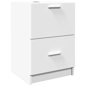 vidaXL Mobile Lavabo Bianco 80x33x60 cm in Truciolare