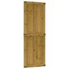 vidaXL Porta del fienile Corona Marrone Miele 80 x 210 cm