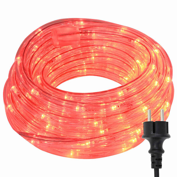 vidaXL Luce a corda con 1200 LED Rosso 50 m PVC
