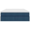 vidaXL Letto con contenitore e materasso Blu 140 x 190 cm Poliestere