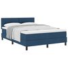 vidaXL Letto a molle con materasso Blu 160 x 200 cm Tessuto