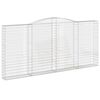 vidaXL Cesti Gabbioni ad Arco 2 pz 400x30x180/200 cm Ferro Zincato