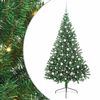 vidaXL Albero di Natale artificiale con luci integrate Verde 210 cm