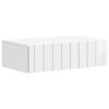 vidaXL Tavolino da Parete Laterale Bianco Lucido 59 x 34,5 x 17 cm