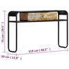 vidaXL Tavolo Consolle 118x30x75 cm in Legno Massello di Recupero