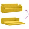 vidaXL Divano-letto da pavimento 200cm Giallo Velluto